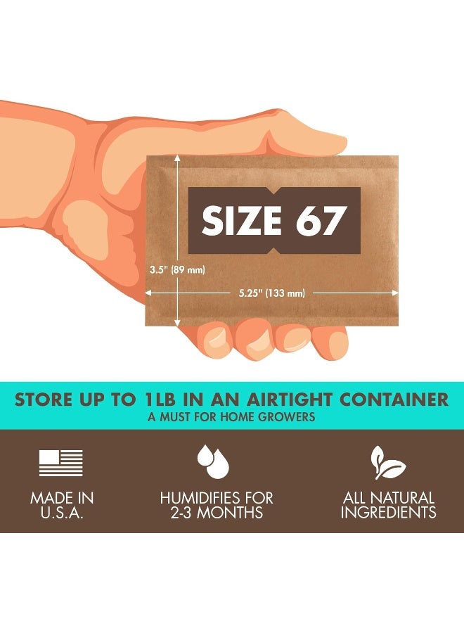 Boveda 62% Humidor Packets - 2 Way Humidity Control Packs - Size 67-4 Count Resealable Bag - Image 3